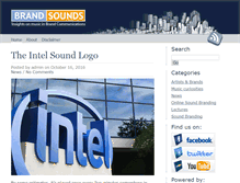 Tablet Screenshot of brand-sounds.com